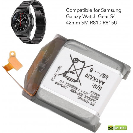 Акумулятор EB-BR810ABU для смарт-часов Samsung Galaxy Watch Gear S4 42mm SM-R810 / SM-R815