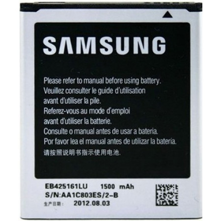 Акумулятор Samsung EB425161LU, B100AE, EB-BG313BBE, EB-BG313CBE, EB-F1M7FLU, EB-B105AE, EB-B130BE для G310, G313/G313hu, G318h, G357, i739, i759, i8160, i8190, i8200, J105, S7260/S7262, S7270/S7272/S7275, S7390, S7562/S7566/S7568, S7572, S7580, S7582, S78