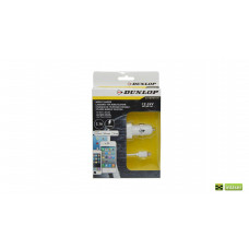Автомобильное зарядное устройство для iPhone / iPad / ipod Dunlop 12 / 24В, 2.1А Lightning 