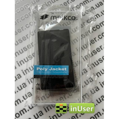 Чехол для Nokia X, A110 black силиконовый накладка бампер противоударный Melkco + пленка