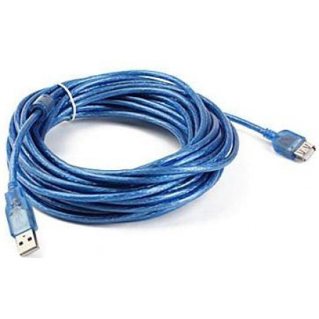 Удлинитель USB (5 м) голубой