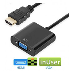 Кабель переходник HDMI to VGA адаптер
