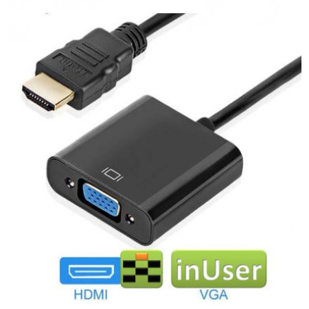 Кабель переходник HDMI to VGA адаптер