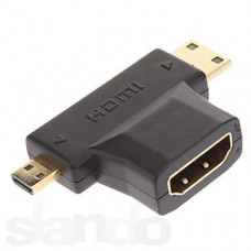 Переходник c HDMI на mini HDMI + micro HDMI