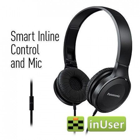 Накладные стереонаушники Panasonic RP-HF100M со встроенным микрофоном и контроллером