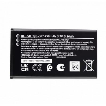 Аккумулятор для Nokia 150 DS 2023 Edition TA-1582 1450mAh BL-L5H