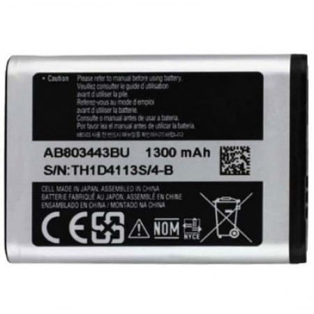 Акумулятор AB803443BU Samsung C3350, GT-C3350, Xcover C3350, Xcover 2, Xcover II 1300mAh Li-ion