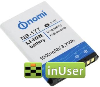 Акумулятор NB-177 для Nomi i177 / Nomi i177n / Nomi i177m
